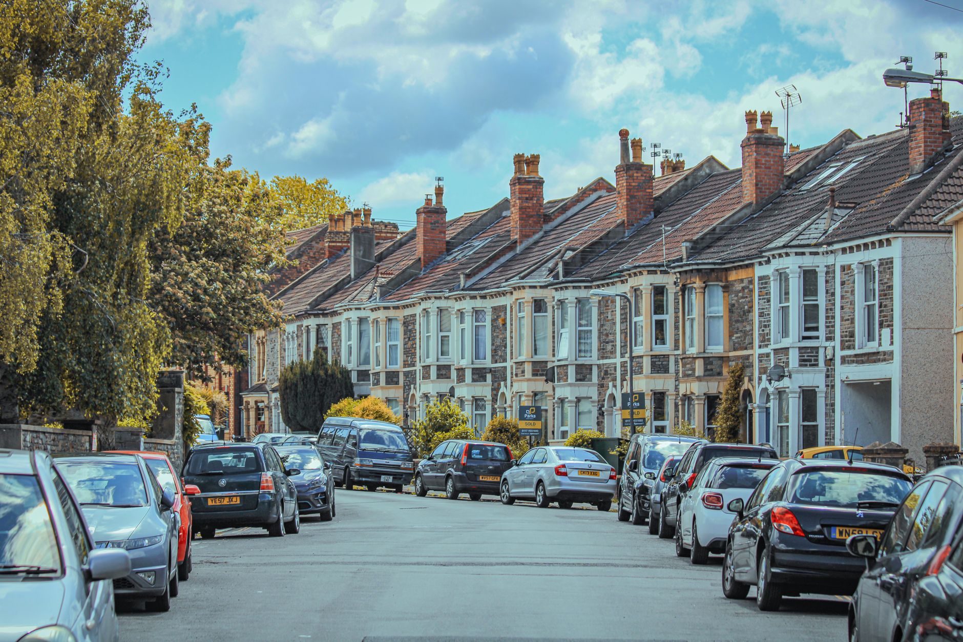 A UK terraced rental street assessed for landlord EPC compliance